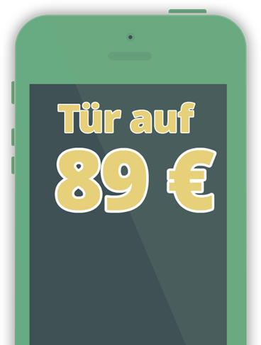aufsperrdienst ludwigshafen friesenheim: mobiltelefon mit günstigem festpreis darauf abgebildet